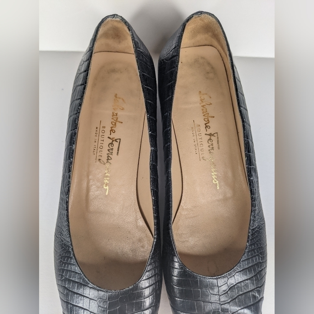 Salvatore Ferragamo Croc Heels - Picture 13 of 15